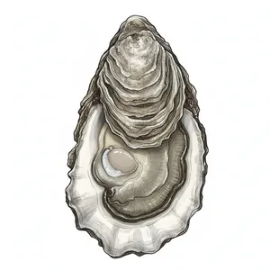 Barachois oyster illustration