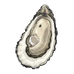 Beausoleil oyster illustration