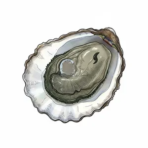 Belon oyster illustration