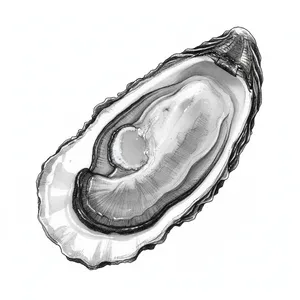 Black Magic oyster illustration