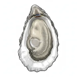 Blackberry Point oyster illustration
