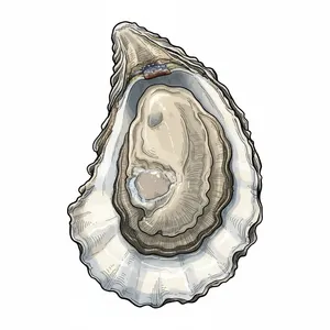 Blue Pool oyster illustration