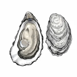 Cape Blue oyster illustration