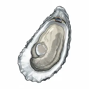 Capers Blades oyster illustration