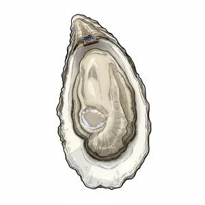 Chunu oyster illustration