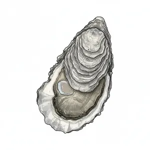 Copps Island oyster illustration