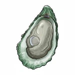 Cotuit oyster illustration
