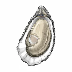Daisy Bay oyster illustration