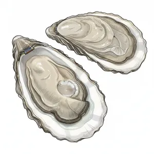 Dixon Point oyster illustration