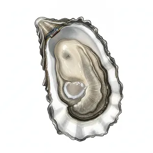 Drakes Baja oyster illustration