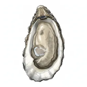 East Cape oyster illustration