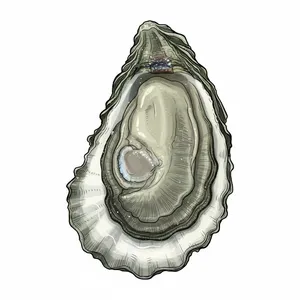 Fine de Claire oyster illustration