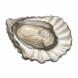 Grassy Bar oyster illustration