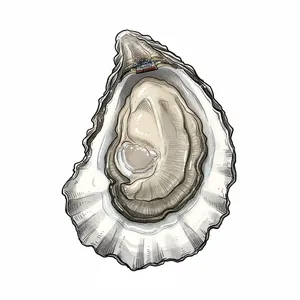 Hawk's Point oyster illustration