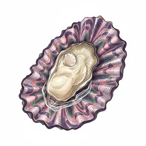 Imperial Eagle Channel oyster illustration