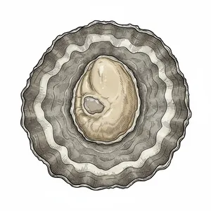 Kelly Native oyster illustration