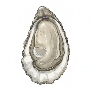 Mookie Blue oyster illustration