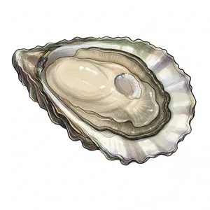 Nisqually Sweet oyster illustration