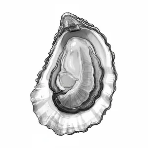Okeover oyster illustration