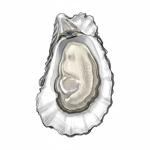 Otter Cove oyster illustration