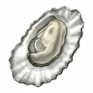 Peale Passage oyster illustration