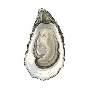 Pickle Point oyster illustration
