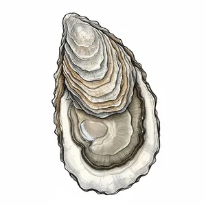 Pleasant Cove oyster illustration