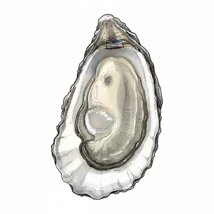 Quonset Point oyster illustration