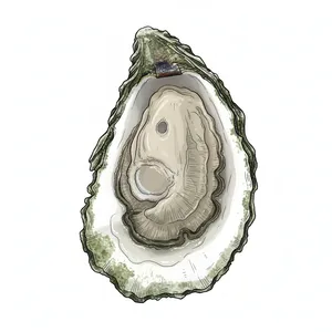 Samish Bay oyster illustration