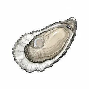 Stump Sound Single oyster illustration