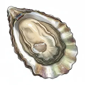 Sunseeker oyster illustration