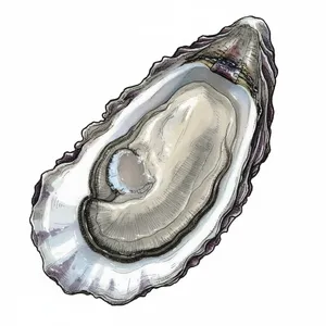 Thatch Island oyster illustration