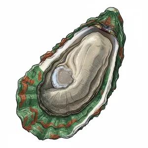 Tomahawk oyster illustration