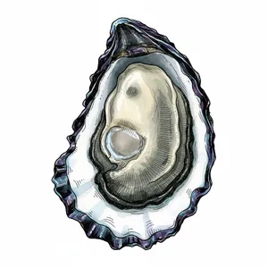Tomales Bay oyster illustration