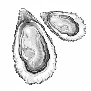 Tresor Du Large oyster illustration