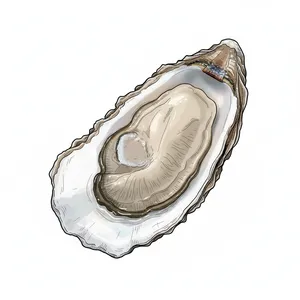 Village Bay oyster illustration