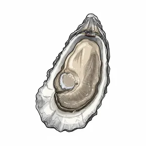 Weskeag oyster illustration