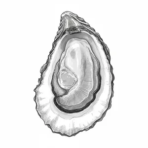 Windy Bay oyster illustration