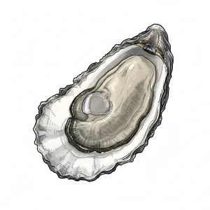 York River oyster illustration